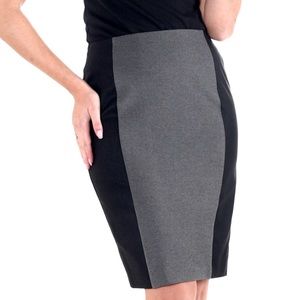 Express Size 10 Black And Grey Pencil Skirt